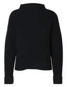 Slfselma Ls Knit Pullover Noos Tops Knitwear Jumpers Black Selected Femme