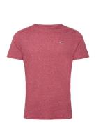 Tjm Xslim Jaspe C Neck Ext Tops T-Kortærmet Skjorte Red Tommy Jeans