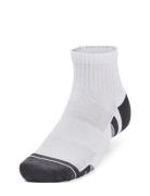 Ua Performance Cotton 3P Qtr Lingerie Socks Regular Socks White Under Armour