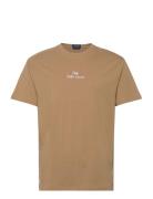 Classic Fit Logo Jersey T-Shirt Tops T-Kortærmet Skjorte Beige Polo Ralph Lauren