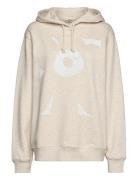 Ivvar Unikko Placement Tops Sweatshirts & Hoodies Hoodies Cream Marimekko