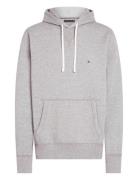 Essential Fleece Hoody Tops Sweatshirts & Hoodies Hoodies Grey Tommy Hilfiger