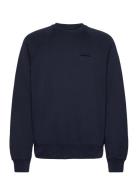 Callan Crew Neck Tops Sweatshirts & Hoodies Sweatshirts Navy J. Lindeberg