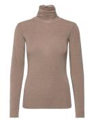 Cc Heart Lana Turtleneck Tops Knitwear Turtleneck Brown Coster Copenhagen