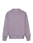 Over Basic Sweatshirt Tops Sweatshirts & Hoodies Sweatshirts Purple Tom Tailor