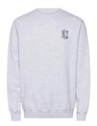 Handwritten Crewneck Tops Sweatshirts & Hoodies Sweatshirts Grey BLS Hafnia