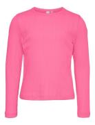 Vmjulieta Ls Top Jrs Girl Tops T-shirts Long-sleeved T-Skjorte Pink Vero Moda Girl