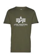 Basic T-Shirt Designers T-Kortærmet Skjorte Khaki Green Alpha Industries