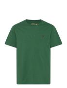 Cotton Jersey Crewneck Tee Tops T-Kortærmet Skjorte Green Ralph Lauren Kids