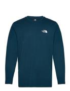 M L/S Simple Dome Tee Sport T-Langærmet Skjorte Blue The North Face