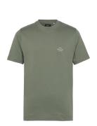 Cotton Jersey Frode Emb Logo Tee Tops T-Kortærmet Skjorte Green Mads Nørgaard