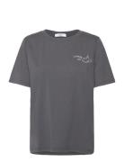 Cch Heart Toi T-Shirt - Mid Sleeve Tops T-shirts & Tops Short-sleeved Grey Coster Copenhagen