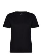 Short-Sleeved Cotton T-Shirt Tops T-shirts & Tops Short-sleeved Black Mango