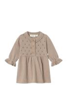 Nbfnimi Ls Knit Dress Lil Dresses & Skirts Dresses Casual Dresses Long-sleeved Casual Dresses Beige Lil'Atelier