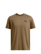 Ua M Logo Emb Heavyweight Ss Sport T-Kortærmet Skjorte Brown Under Armour