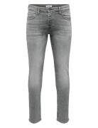 Onsloom Slim Grey 3227 Dcc Dnm Noos Bottoms Jeans Slim Grey ONLY & SONS