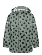 Jacket Rain Pu Outerwear Rainwear Jackets Green Lindex