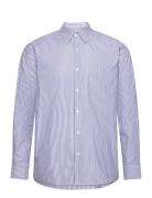 Organic Cotton Poplin Sune Shirt Tops Shirts Business Blue Mads Nørgaard