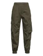 Trousers Vilgot Poplin Cargo Bottoms Trousers Khaki Green Lindex