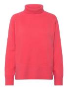 Sweater With High Neck - Comfy Knit Tops Knitwear Turtleneck Pink Coster Copenhagen