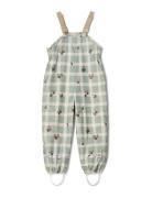 Prune Check Lined Rain Pants Outerwear Rainwear Bottoms Green Garbo&Friends