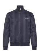 Ballier Pinstripe Track Jacket Tops Sweatshirts & Hoodies Sweatshirts Navy Les Deux