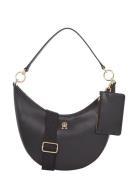 Th Monotype Conv. Shoulder Bag Bags Small Shoulder Bags-crossbody Bags Black Tommy Hilfiger