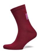 Abstract Cat Smile Short Socks Lingerie Socks Regular Socks Burgundy Bobo Choses