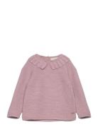 Pullover Knit Tops Knitwear Pullovers Pink Minymo