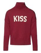 Polo Neck Sweater Or Jumper Tops Knitwear Pullovers Red Zadig & Voltaire Kids