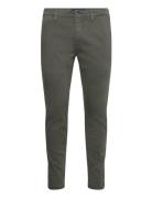 Zeumar Trousers Slim Hyperchino Color Xlite Bottoms Trousers Chinos Green Replay