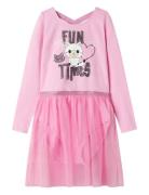 Nmfjustine Gymsuit Non Dresses & Skirts Dresses Casual Dresses Long-sleeved Casual Dresses Pink Name It