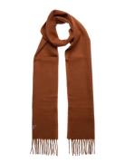 Barbour Plain Lambswool Scarf Accessories Scarves Winter Scarves Brown Barbour