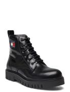 Tjw Lace Up Boot Shoes Boots Ankle Boots Laced Boots Black Tommy Hilfiger