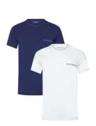 Men's Knit 2-Pack T-Shirt Tops T-Kortærmet Skjorte Multi/patterned Emporio Armani