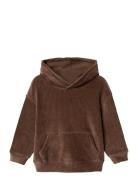 Nmmnelur Rlx Sweat Wh Tops Sweatshirts & Hoodies Hoodies Brown Name It