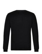 Aksel Knit Crew Neck Tops Knitwear Round Necks Black Clean Cut Copenhagen