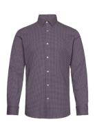 Bs Rio Performance Fit Shirt Tops Shirts Business Purple Bruun & Stengade