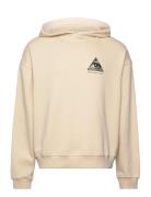 Rrfrancis Sweat Hood Over D Fit Tops Sweatshirts & Hoodies Hoodies Cream Redefined Rebel