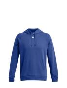 Ua Rival Fleece Hoodie Sport Sweatshirts & Hoodies Hoodies Blue Under Armour