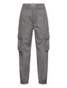 Trousers Vilgot Poplin Cargo Bottoms Trousers Grey Lindex