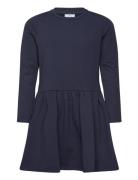 Tnlaria L_S Sweat Dress Dresses & Skirts Dresses Casual Dresses Long-sleeved Casual Dresses Navy The New