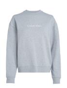 Hero Logo Sweatshirt Tops Sweatshirts & Hoodies Sweatshirts Grey Calvin Klein