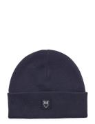 Kids Rib Knitted Cotton Beanie - Go Accessories Headwear Hats Beanie Navy Knowledge Cotton Apparel