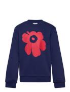 Halli Unikko Placement Ii Tops Sweatshirts & Hoodies Sweatshirts Blue Marimekko