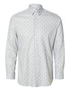 Slhslimsoho-Ethan Aop Shirt Ls Tops Shirts Casual Multi/patterned Selected Homme