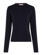 Soft Wool C-Nk Sweater Tops Knitwear Jumpers Navy Tommy Hilfiger