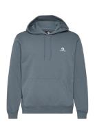 Standard Fit Left Chest Star Chev Emb Hoodie Ft Tops Sweatshirts & Hoodies Hoodies Blue Converse