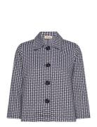 Mela Dogtooth Jacket Outerwear Jackets Light-summer Jacket Black Jumperfabriken