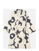 Unikko Bathrobe Home Textiles Bathroom Textiles Robes Beige Marimekko Home